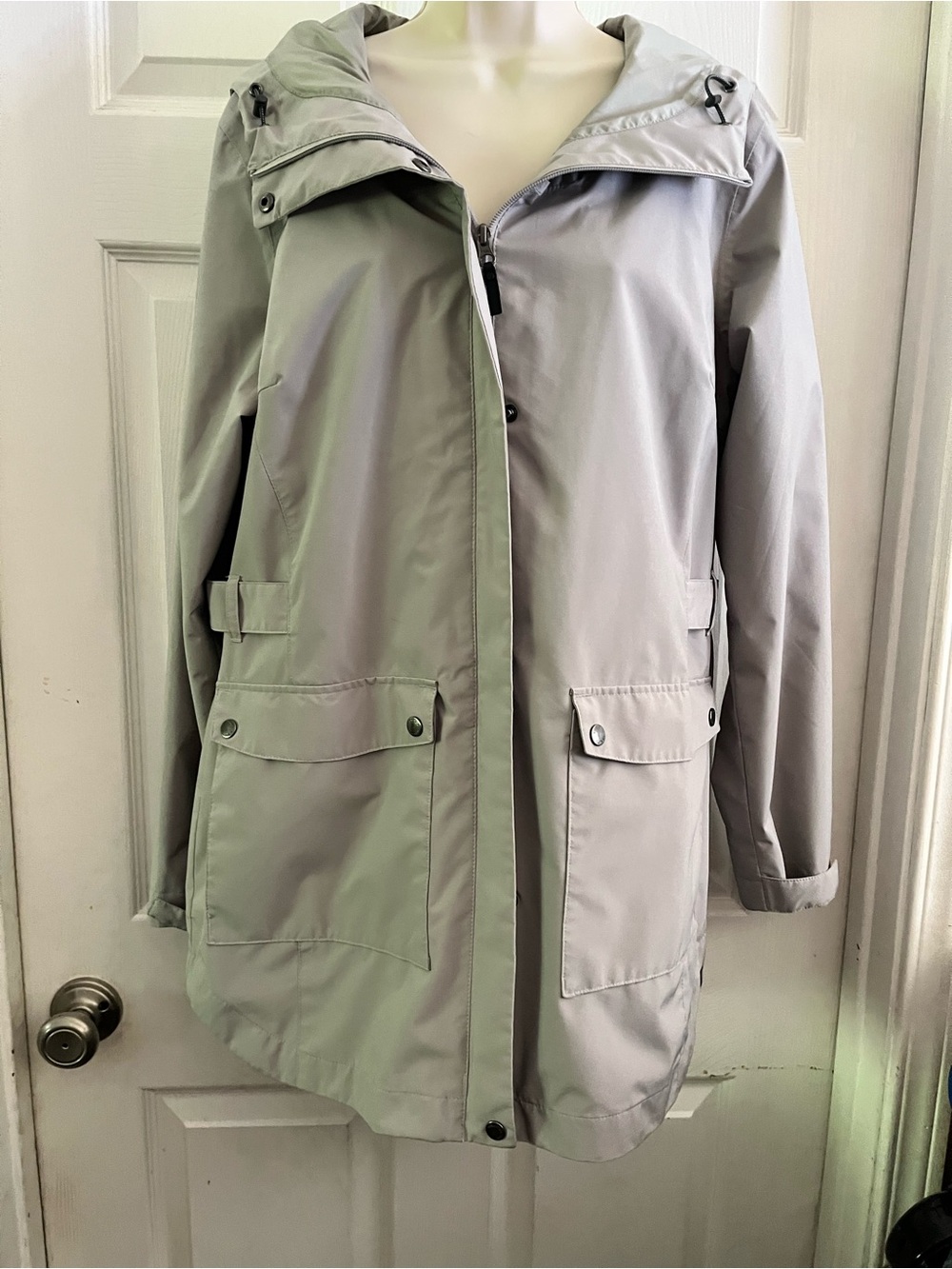 Columbia Omni-Tech Womens Here And There Casual Trench Jacket Coat Sz Large